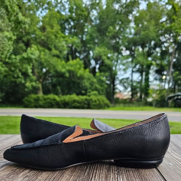 Franco Sarto Belamour Slip On Leather Loafers Shoes Flats Size US 7 Pointed Toe - Picture 7 of 11